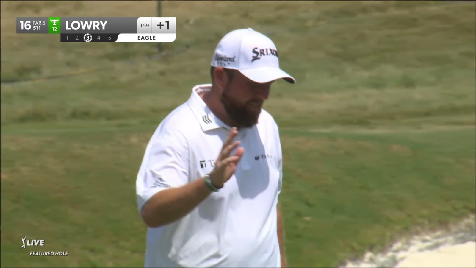 Shane Lowry makes eagle putt after reaching green in two at FedEx St. Jude