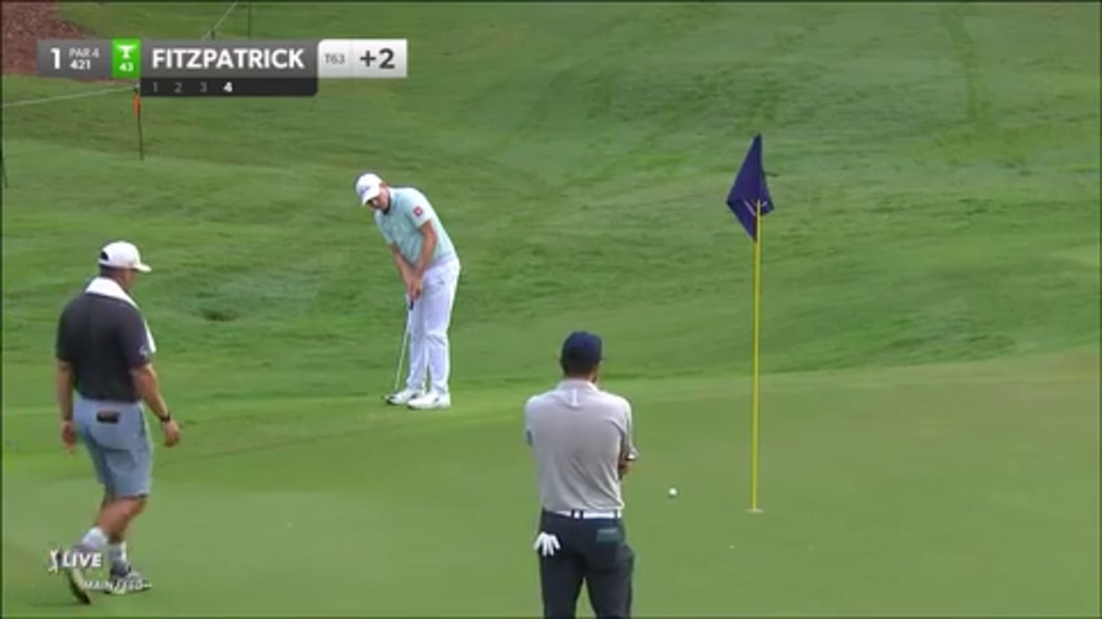 Matt Fitzpatrick  holes 14-footer to save par at FedEx St. Jude