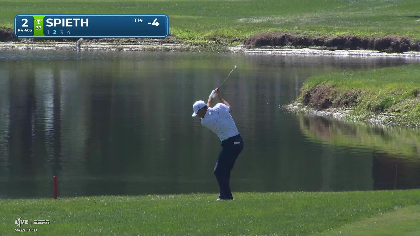 Jordan Spieth hits 118-yard approach to 2 feet, sets up birdie on No. 2 at Valspar