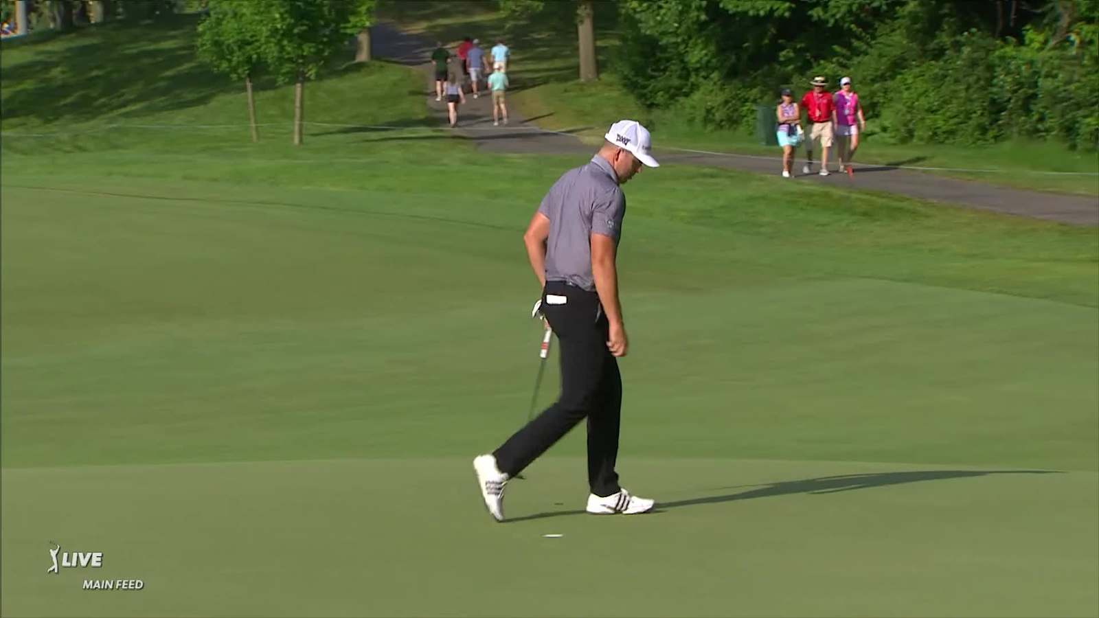 Luke List attacks the pin from 127-yards out at the Memorial