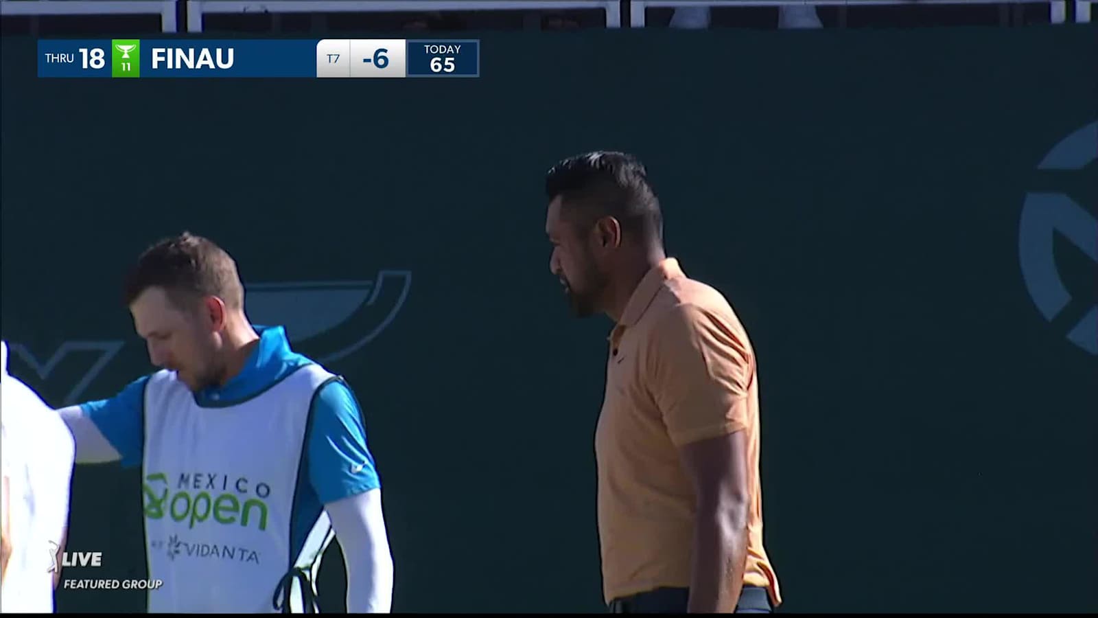 Tony Finau cards birdie at Mexico Open