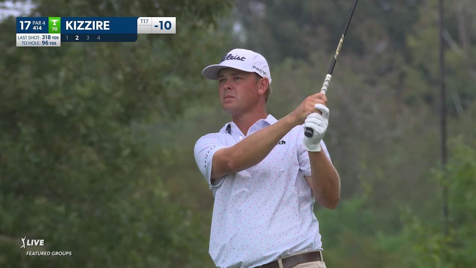 Patton Kizzire sticks approach to set up birdie at Sanderson Farms