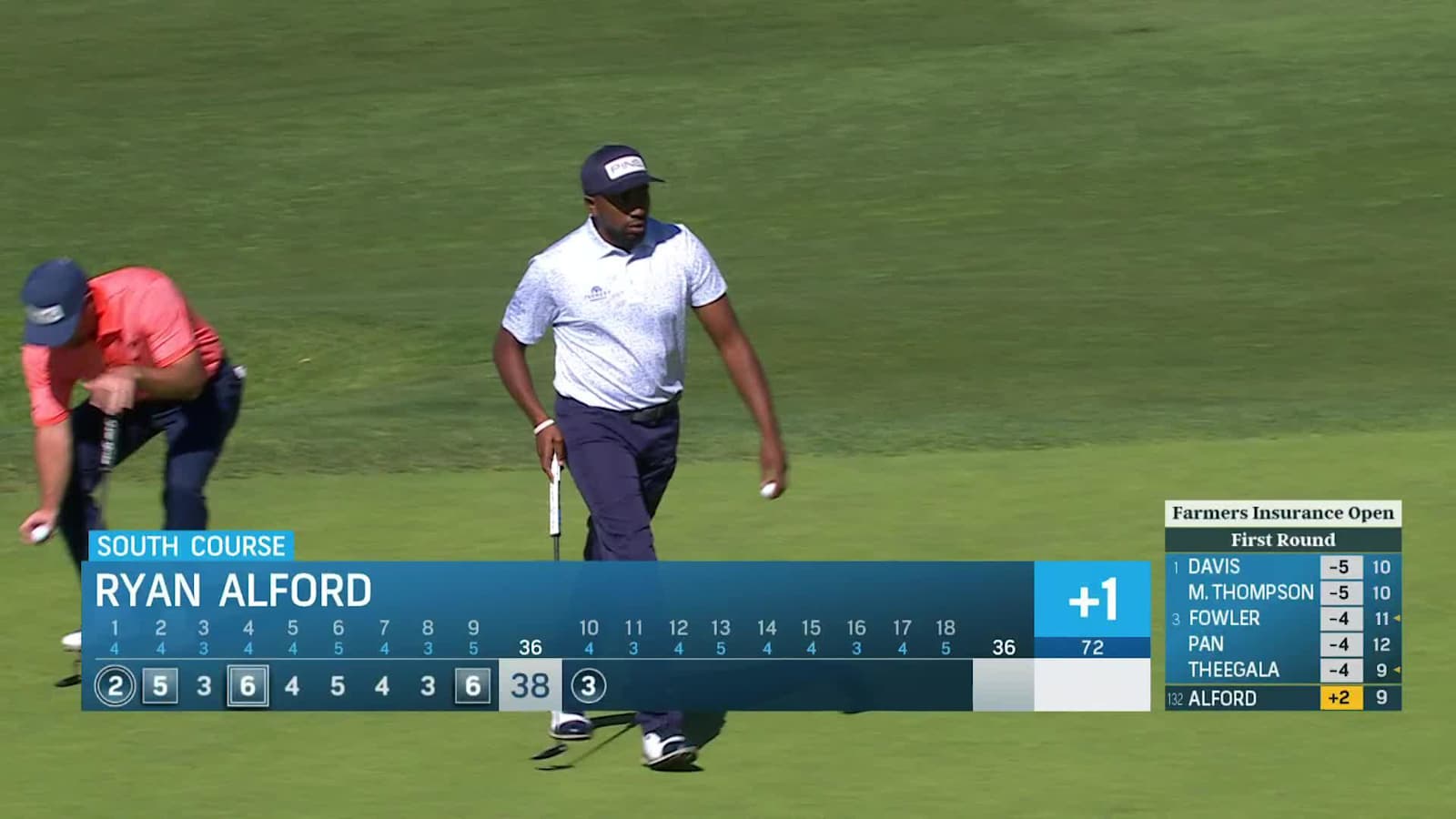 Ryan Alford spins wedge to 5 feet and birdies at Farmers