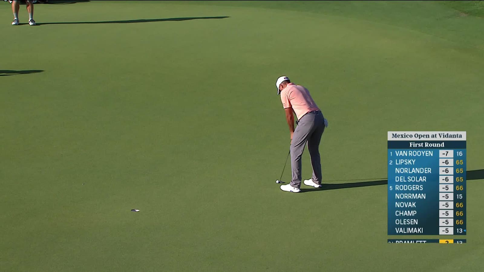 Joseph Bramlett makes birdie on No. 14 at Mexico Open