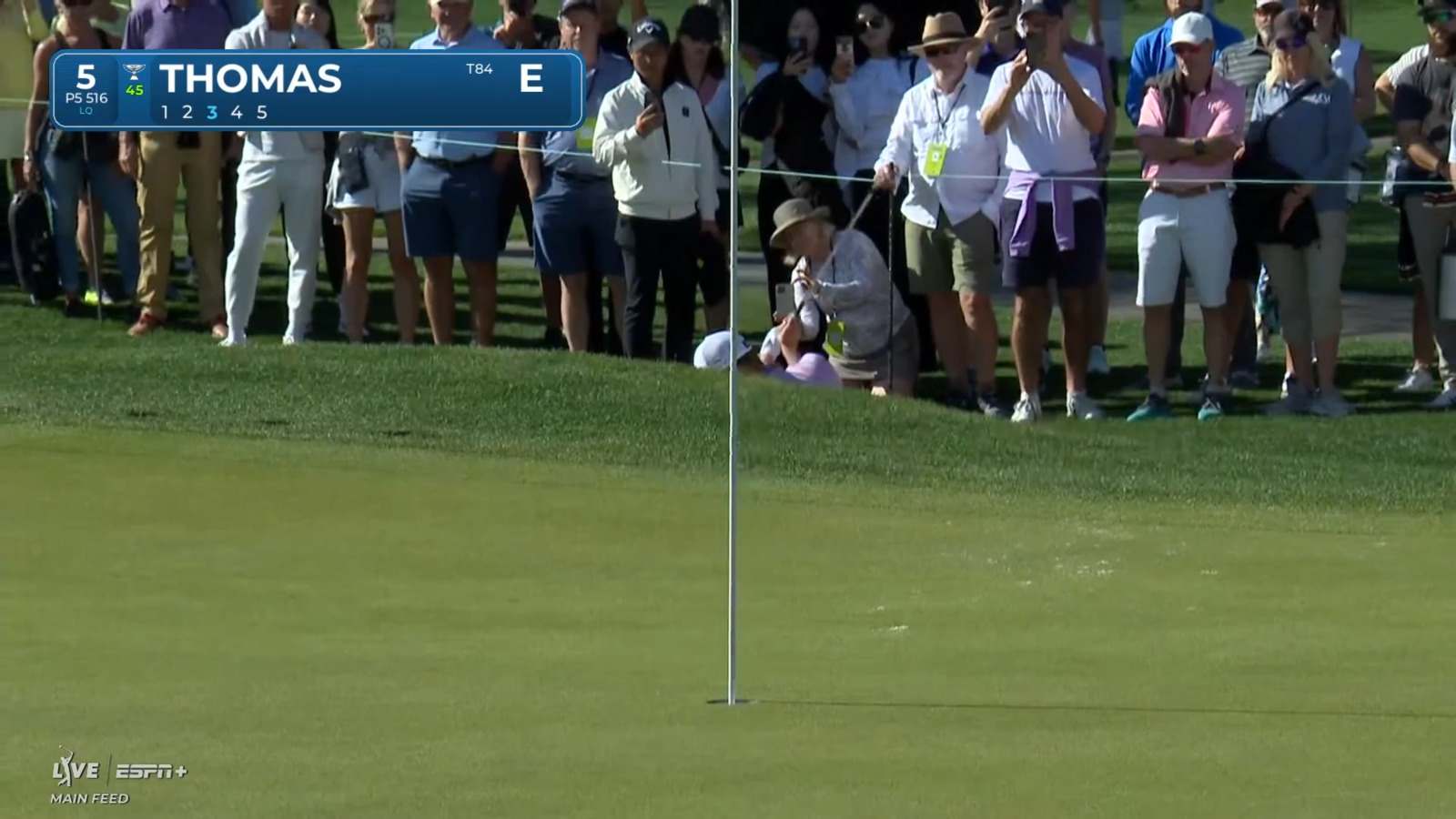 Justin Thomas' bunker blast sets up short birdie putt at The American Express