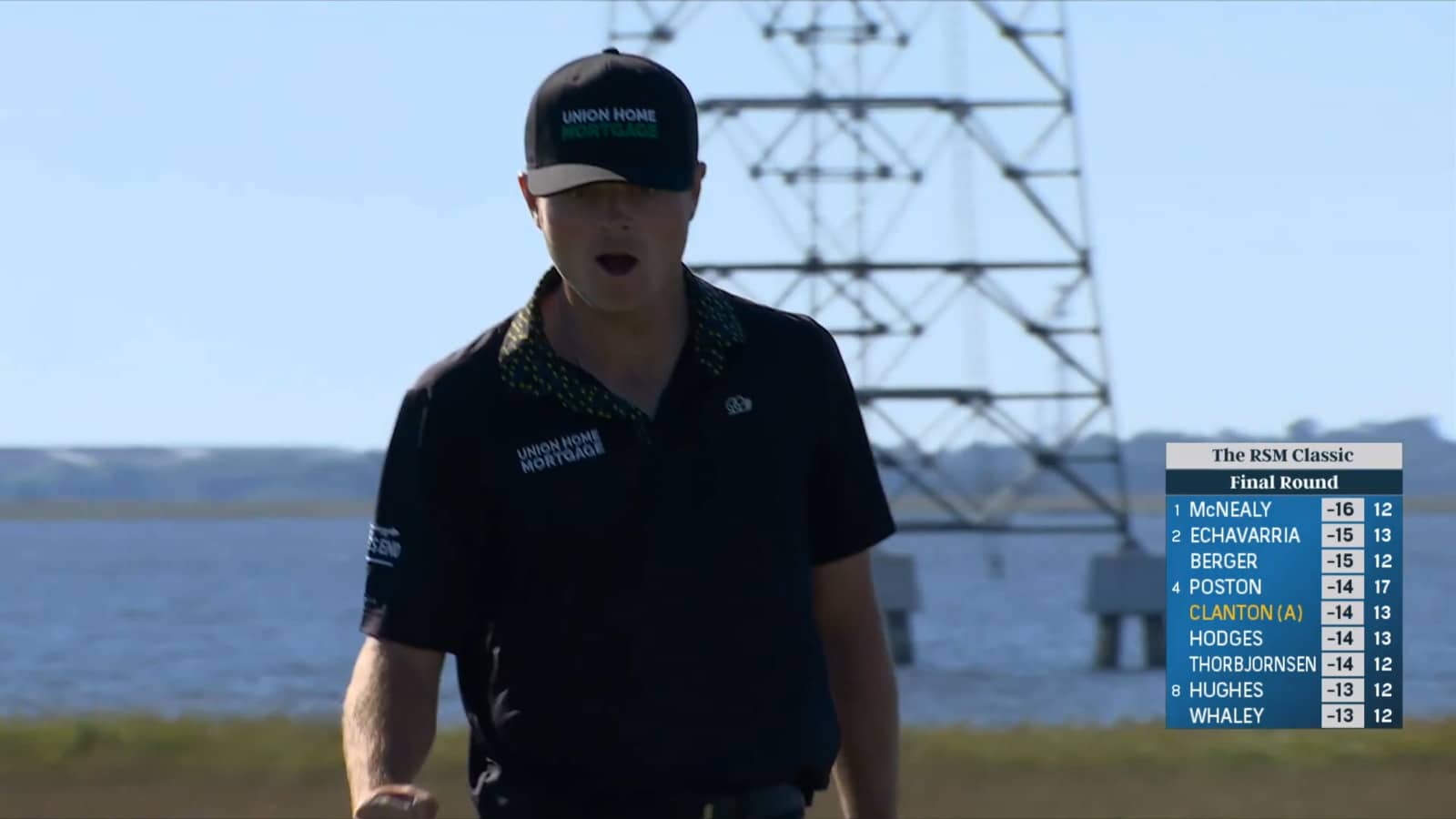 Luke Clanton drills birdie putt at The RSM Classic