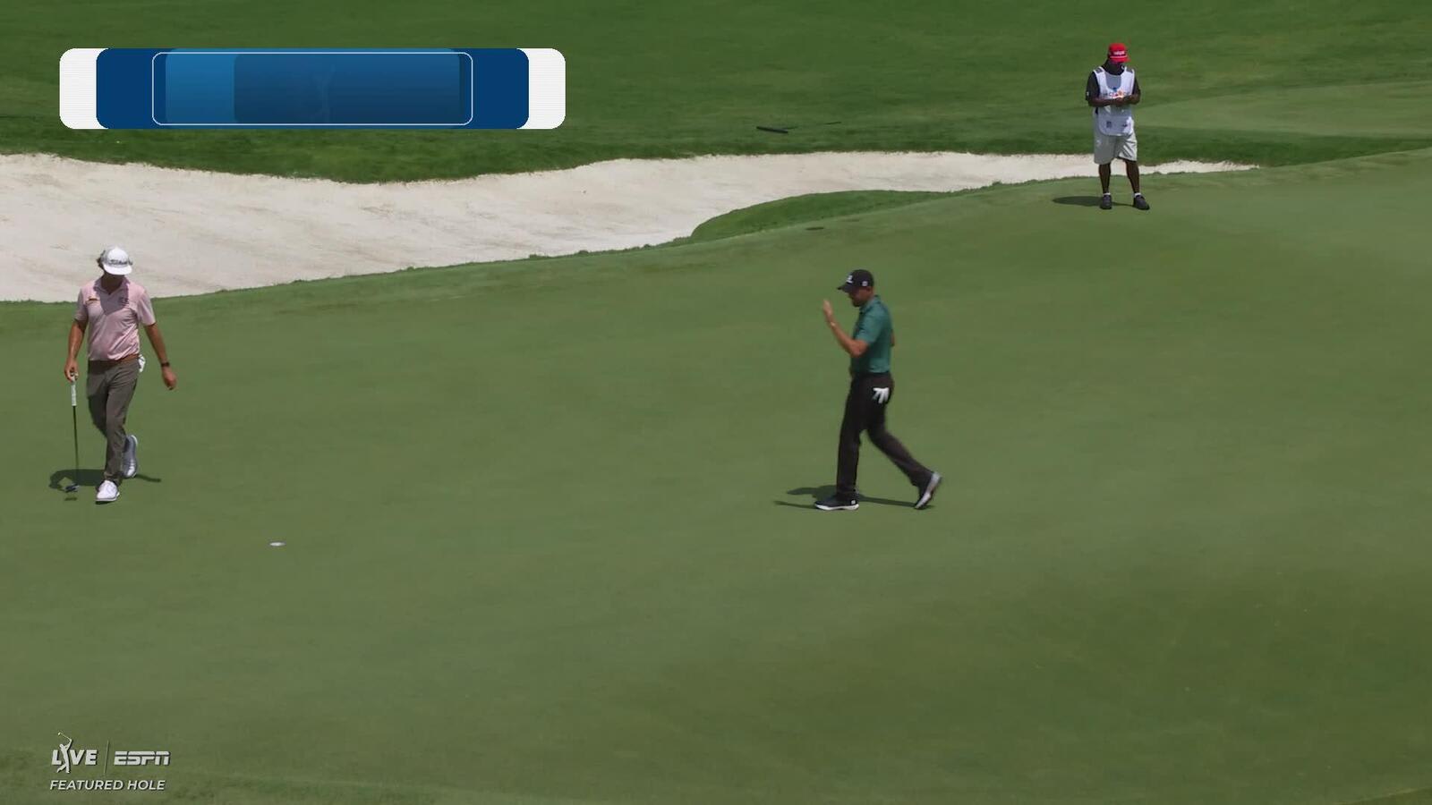 Troy Merritt sinks 19-foot putt for birdie on No. 17 at THE CJ CUP