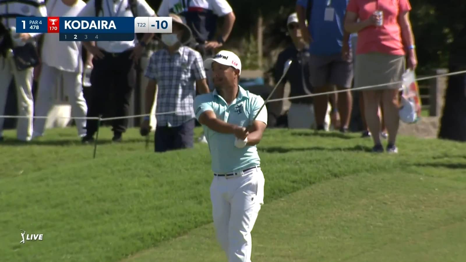 Satoshi Kodaira uses nice approach to set up birdie at Sony Open