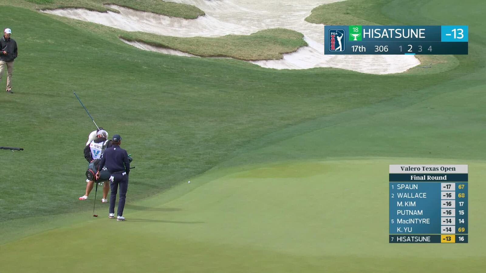 Ryo Hisatsune makes birdie on No. 17 at Valero