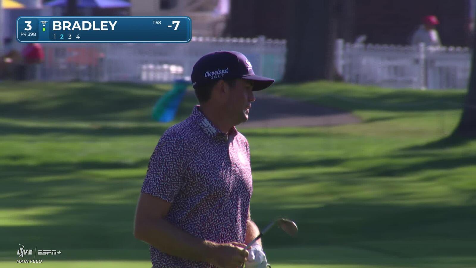 Keegan Bradley makes birdie on No. 3 at Rocket Classic