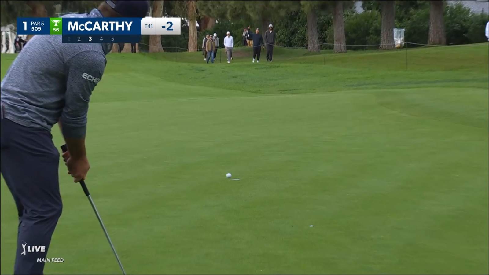 Denny McCarthy settles for birdie after wild lip-out at Genesis