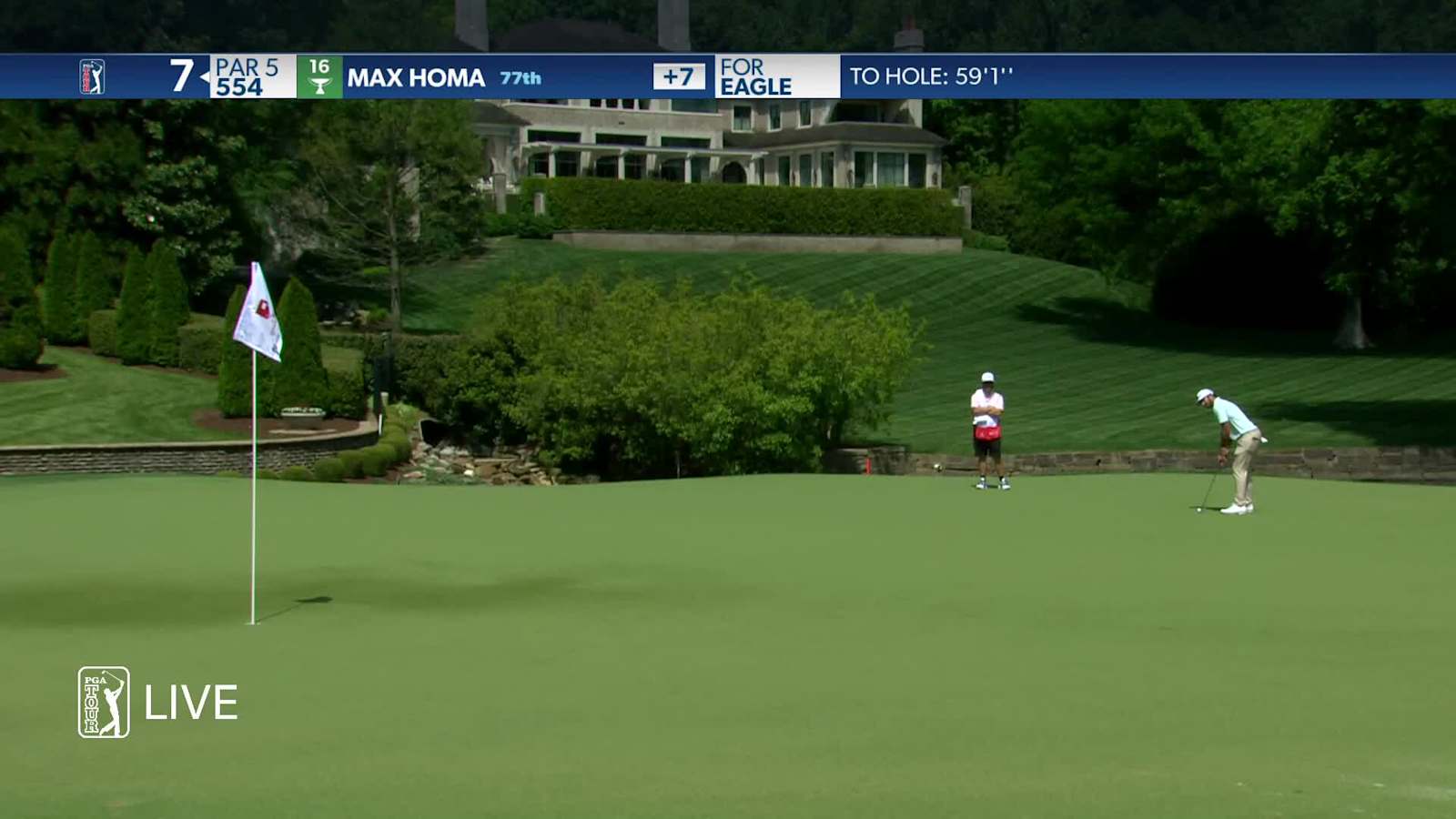 Max Homa makes birdie on No. 7 at Wells Fargo
