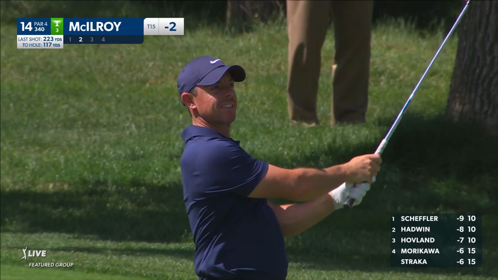 Rory McIlroy wedges it tight to set up birdie at the Memorial