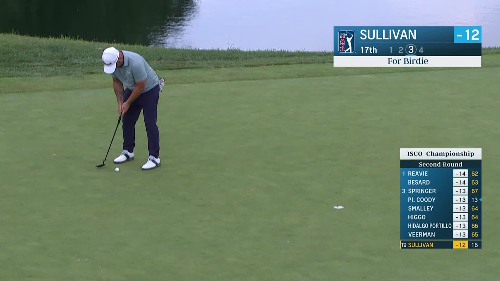 Andy Sullivan makes birdie on No. 17 at ISCO Championship