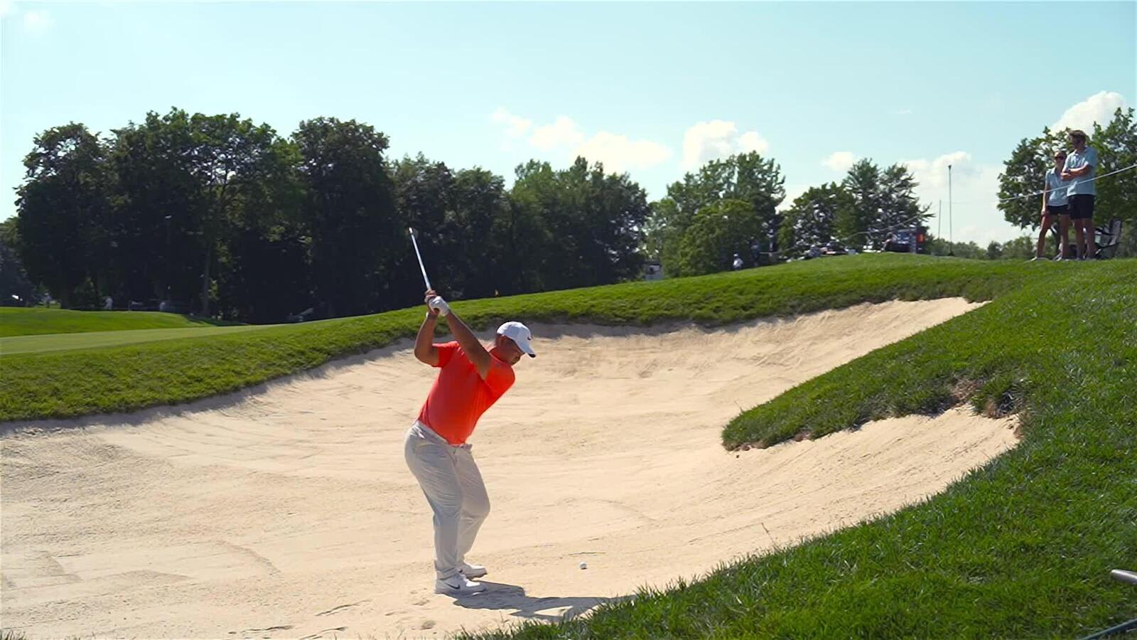Tom Kim's 140-yard bunker shot sets up birdie on No. 13 at John Deere