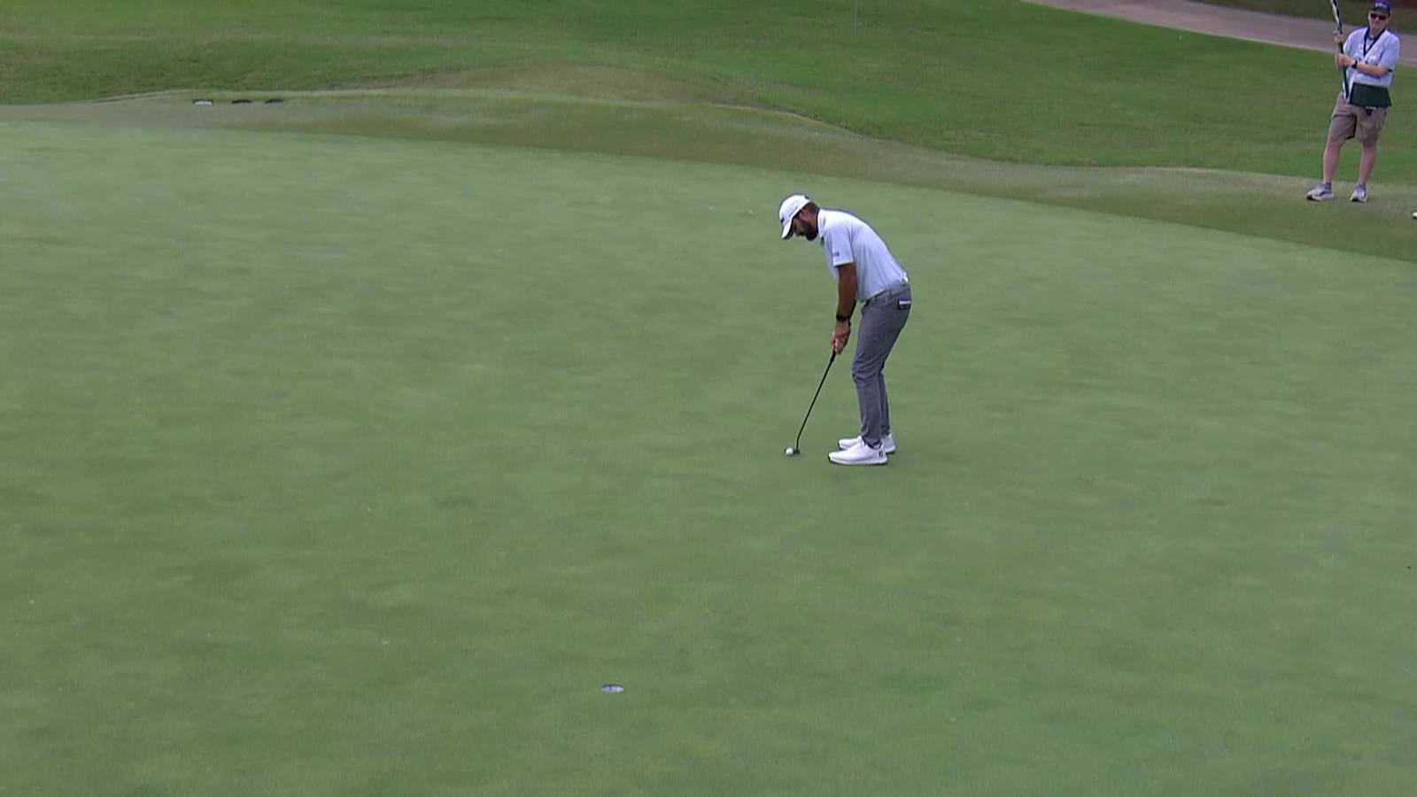 Tom Whitney makes birdie on No. 17 at BMW Charity Pro-Am