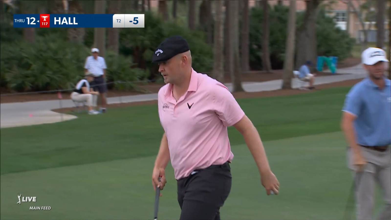 Harry Hall sinks 15-footer for eagle at Cognizant Classic