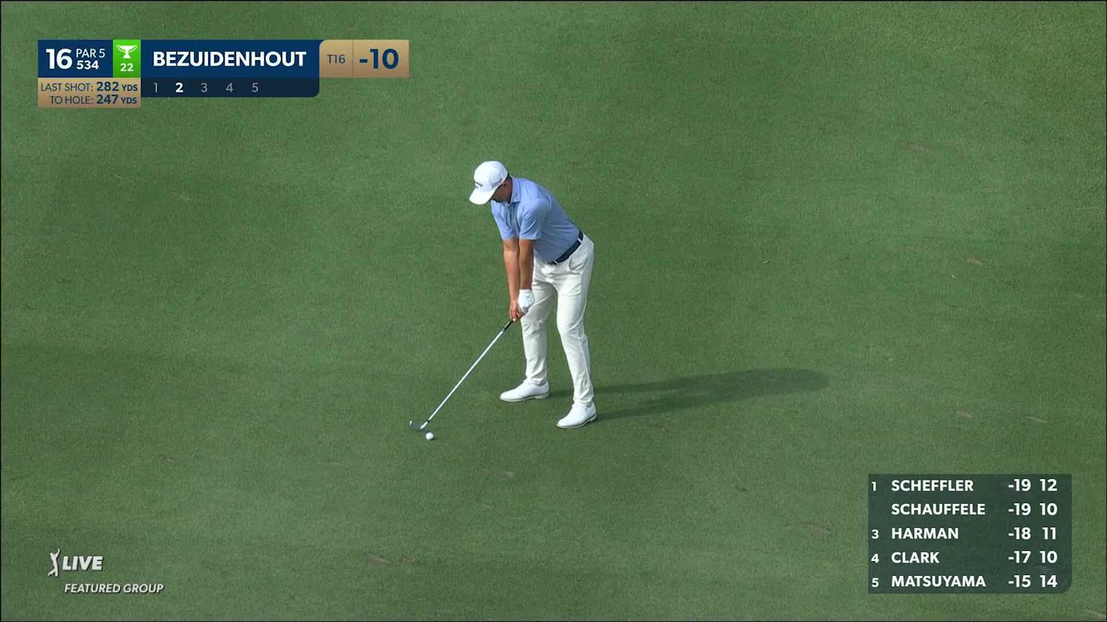 Christiaan Bezuidenhout makes birdie on No. 16 at THE PLAYERS