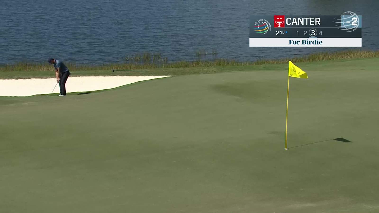 Laurie Canter chips in for birdie at WGC-Workday