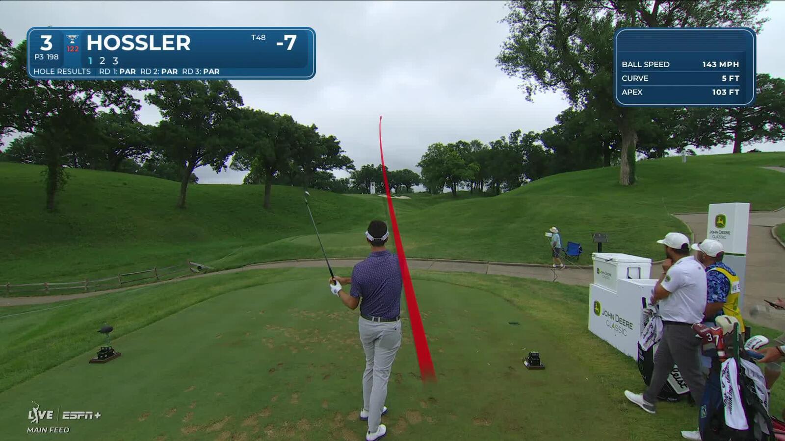 Beau Hossler nearly aces No. 3 at John Deere