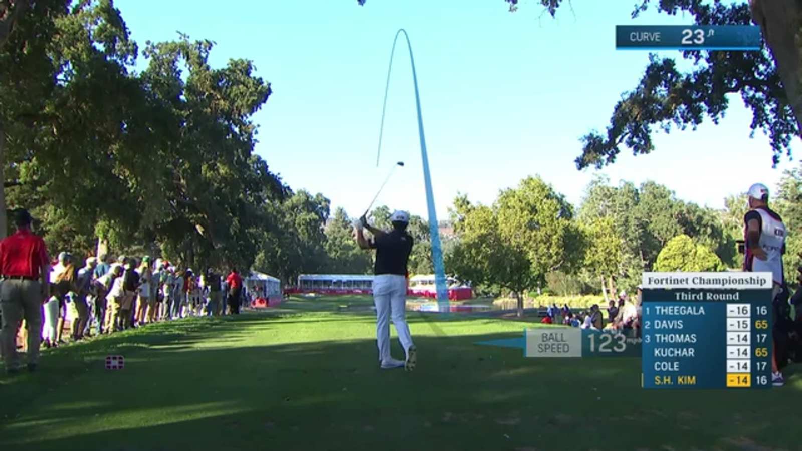 S.H. Kim throws a dart to set up birdie at Fortinet Championship