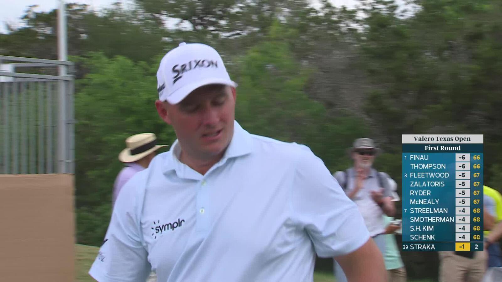 Sepp Straka nearly aces No. 3, sets up birdie at Valero