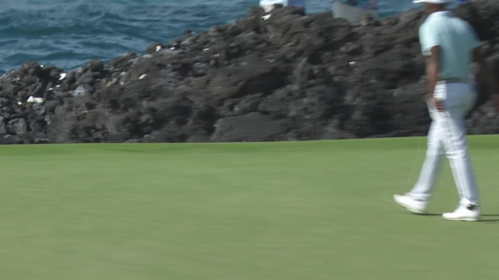 Timothy O'Neal makes birdie on No. 17 at Mitsubishi Electric Championship at Hualalai