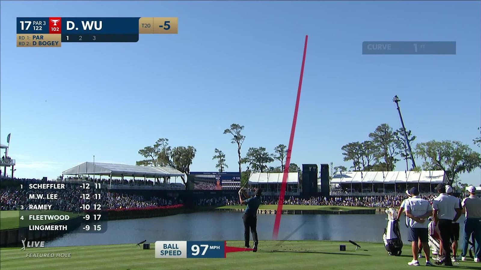 Dylan Wu makes birdie on No. 17 at THE PLAYERS