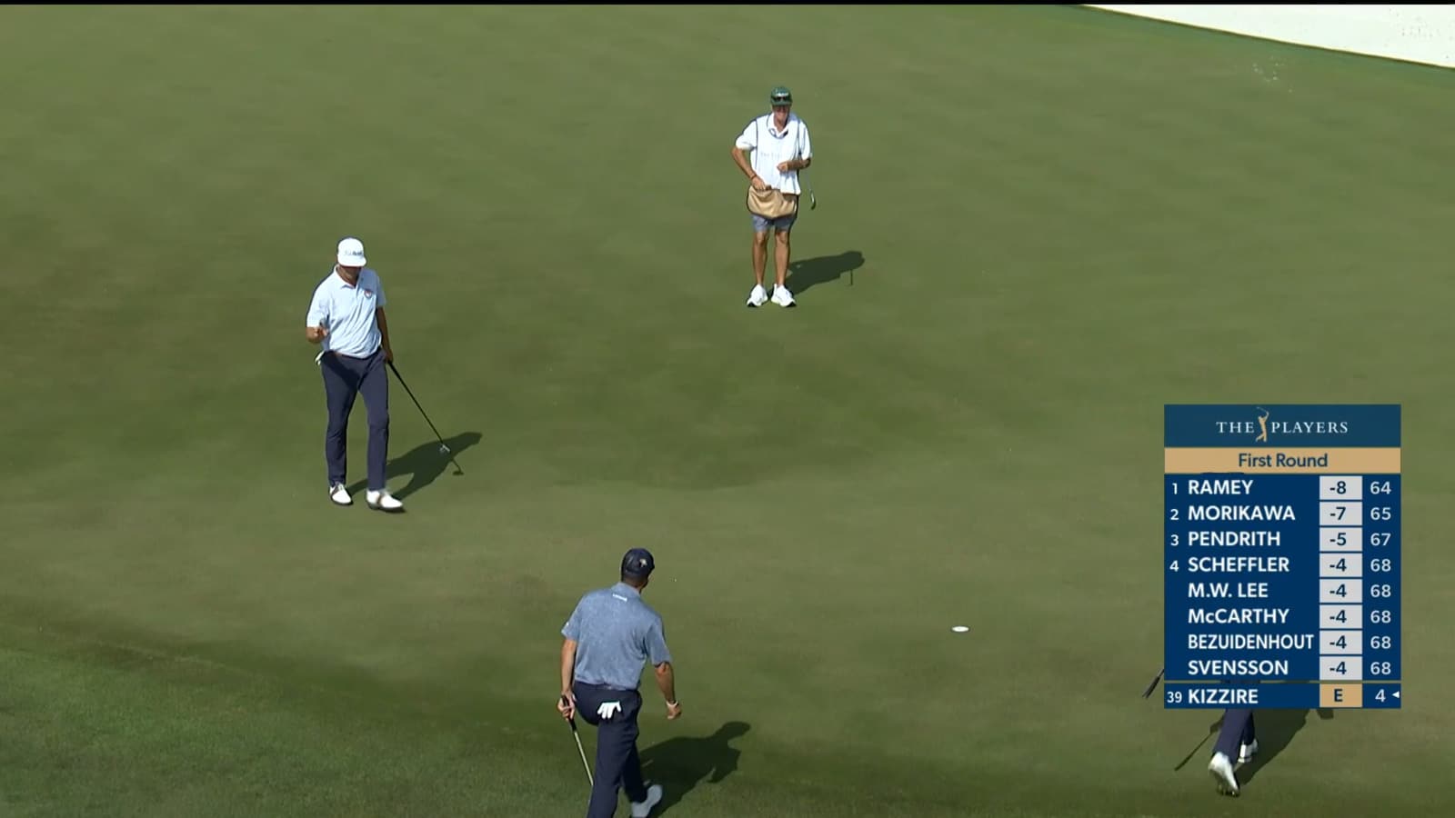 Patton Kizzire sinks a 22-foot birdie putt at THE PLAYERS