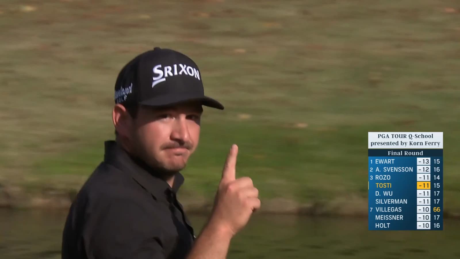 Alejandro Tosti makes eagle putt on No. 16 at PGA TOUR Q-School