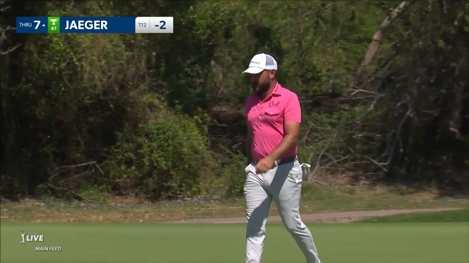 Stephan Jaeger throws a dart from 194-yards at Mexico Open