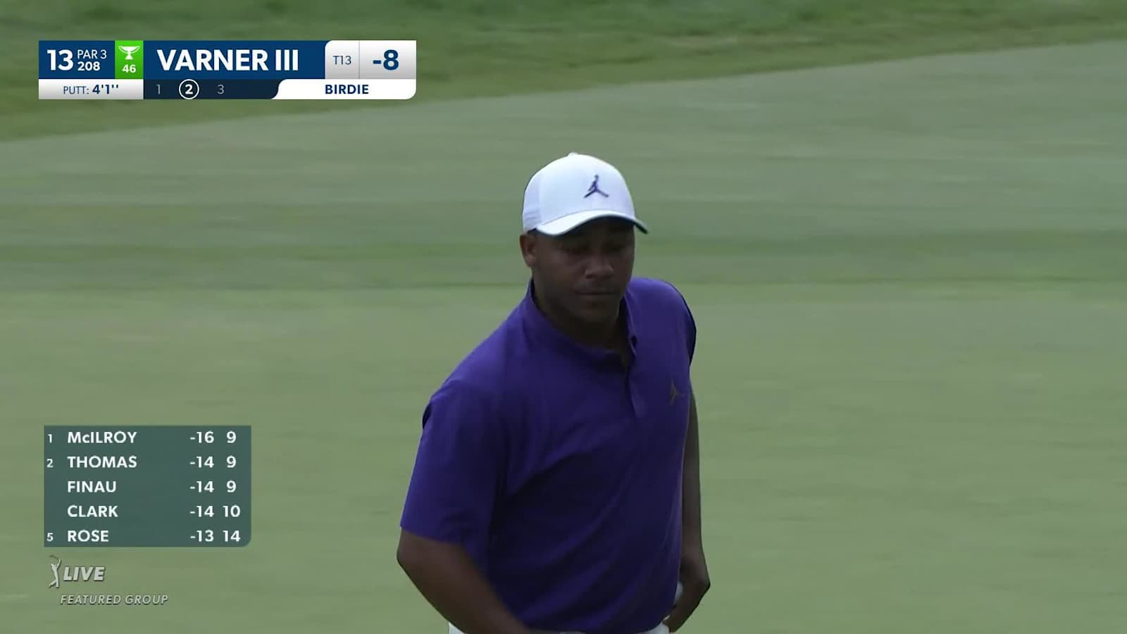 Harold Varner III makes birdie on No. 13 at RBC Canadian