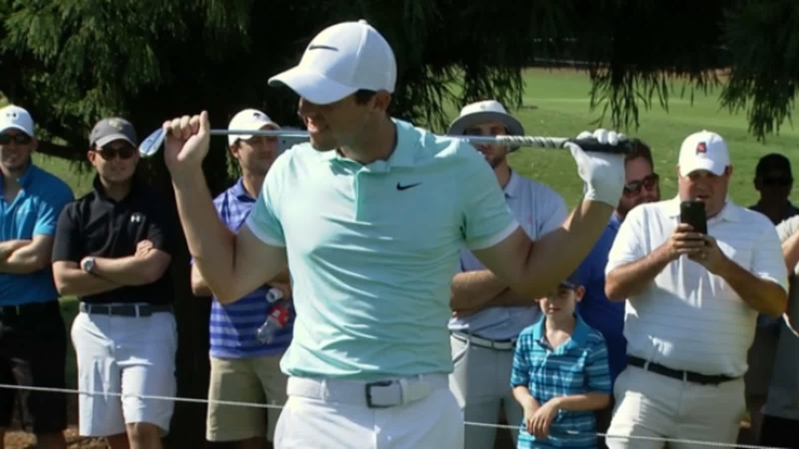 Rory McIlroy's beautiful tee shot on No. 11 at the TOUR Championship