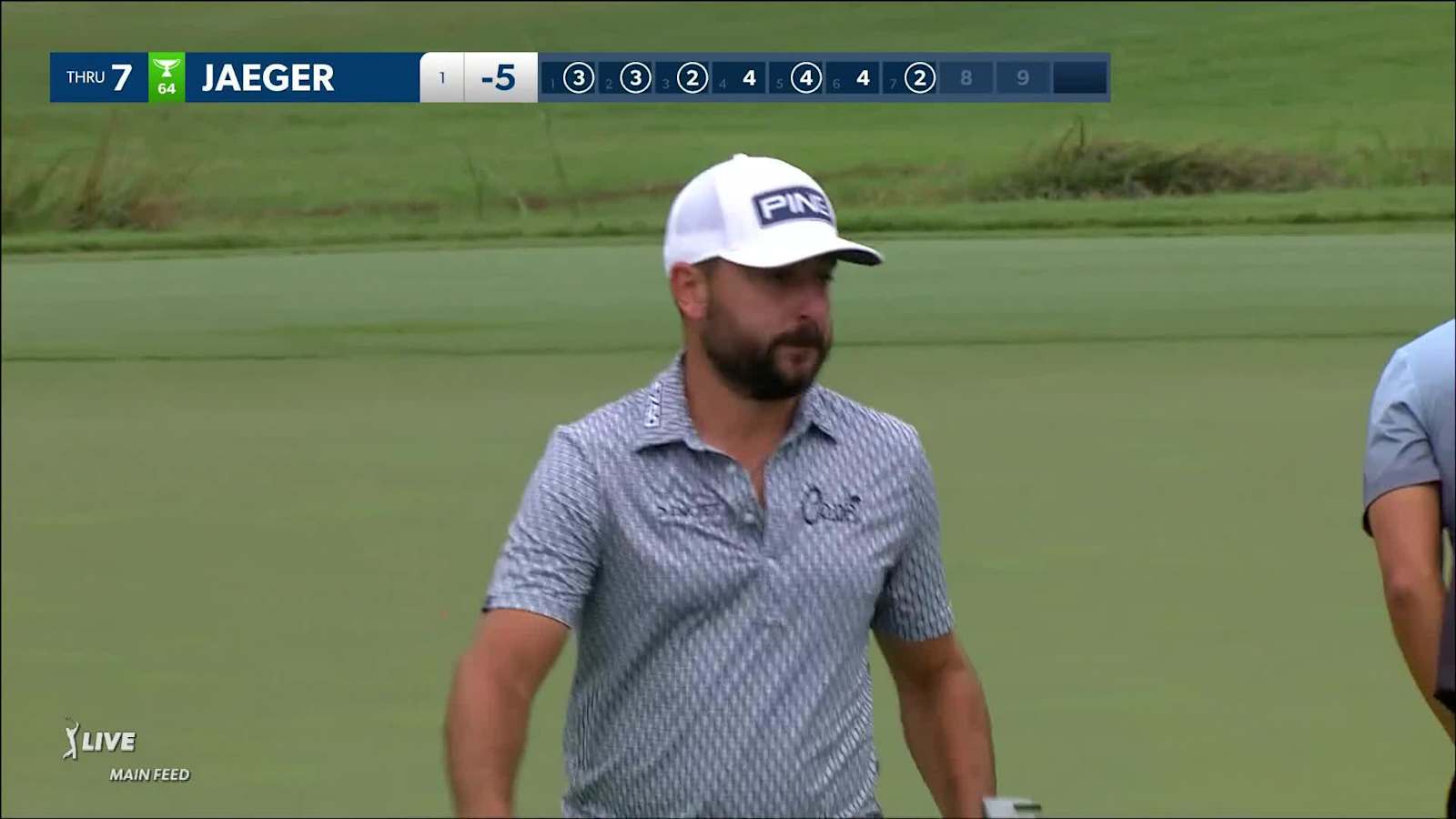 Stephan Jaeger's nice tee shot leads to birdie at Wyndham