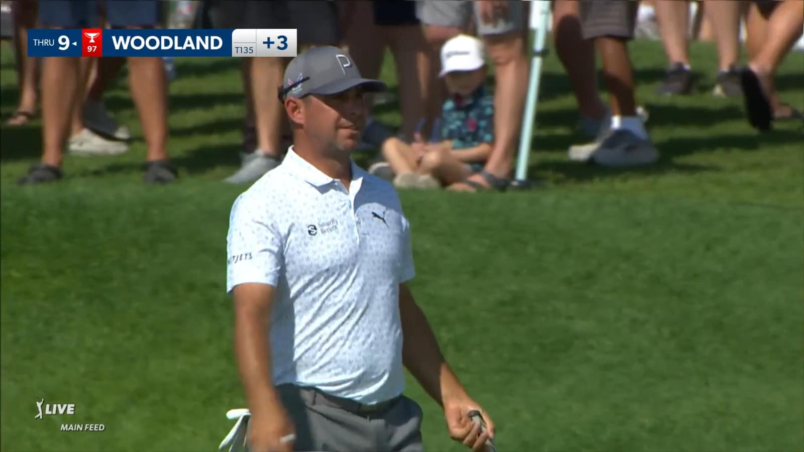 Gary Woodland makes birdie at 3M Open