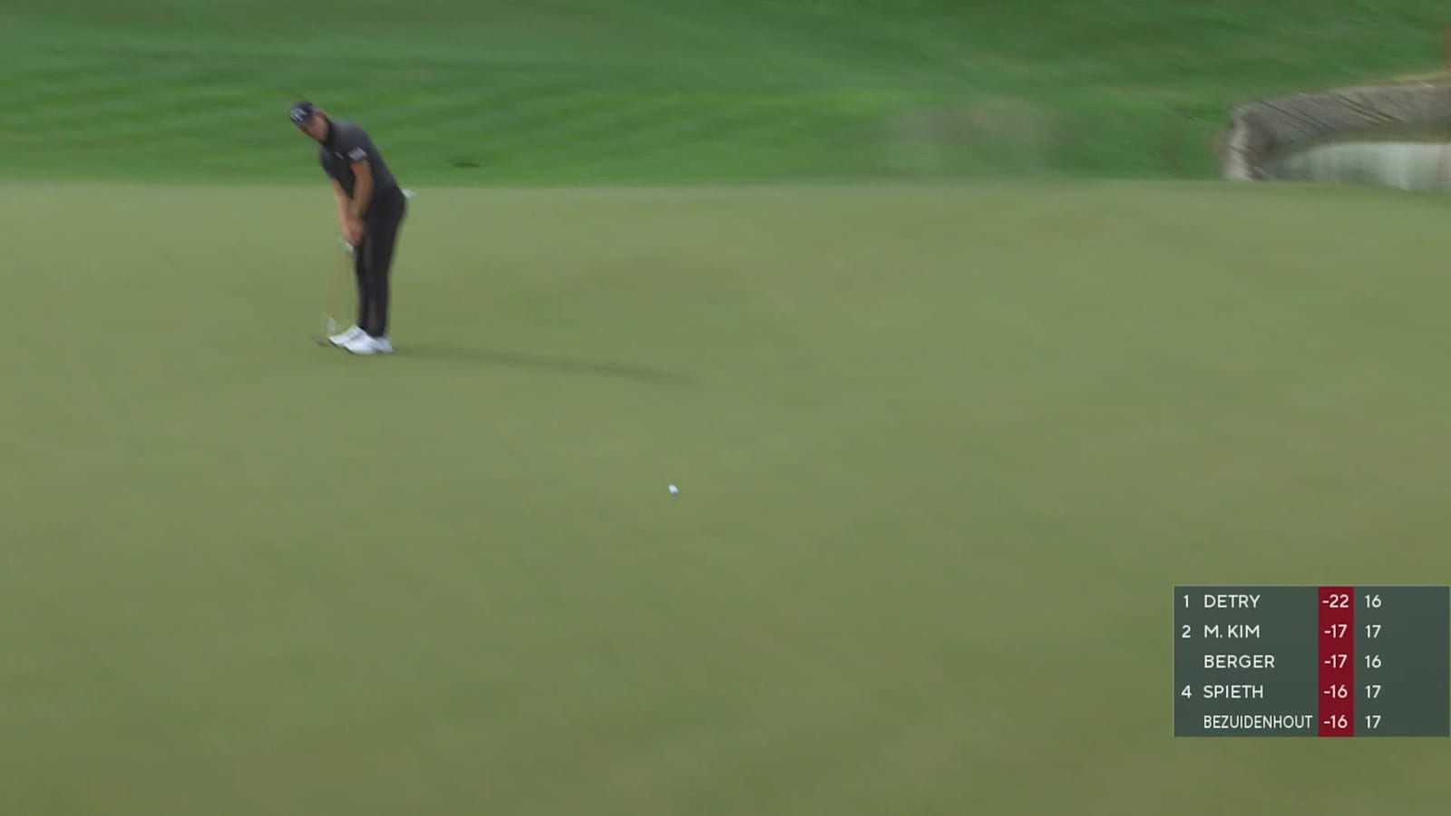 Rasmus Højgaard makes birdie at WM Phoenix Open