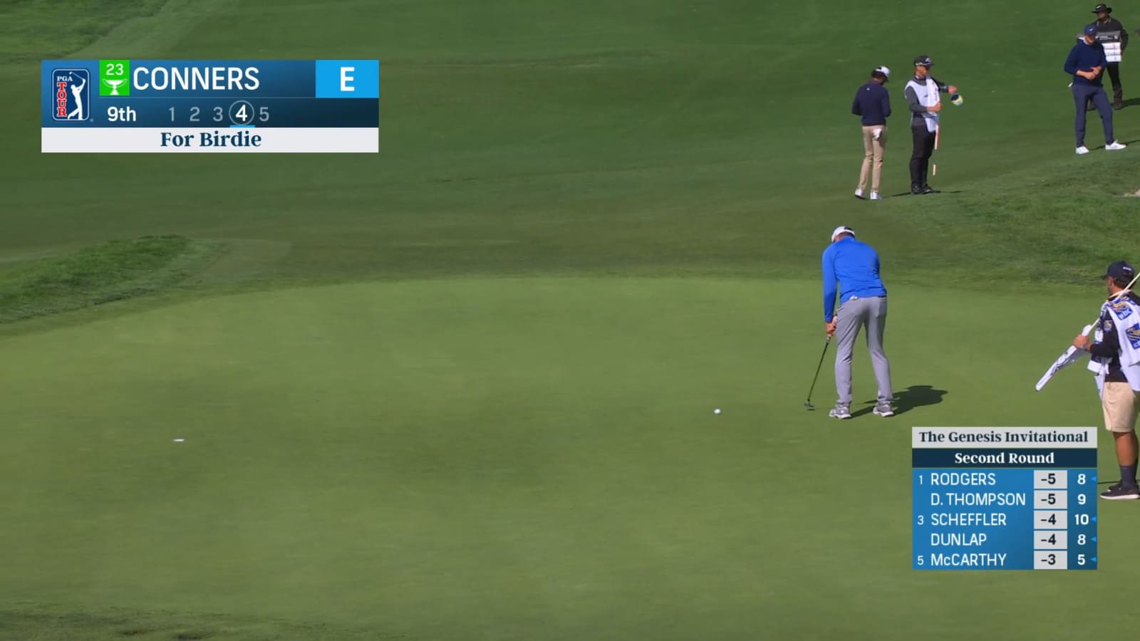 Corey Conners pours in 18-footer for birdie at Genesis