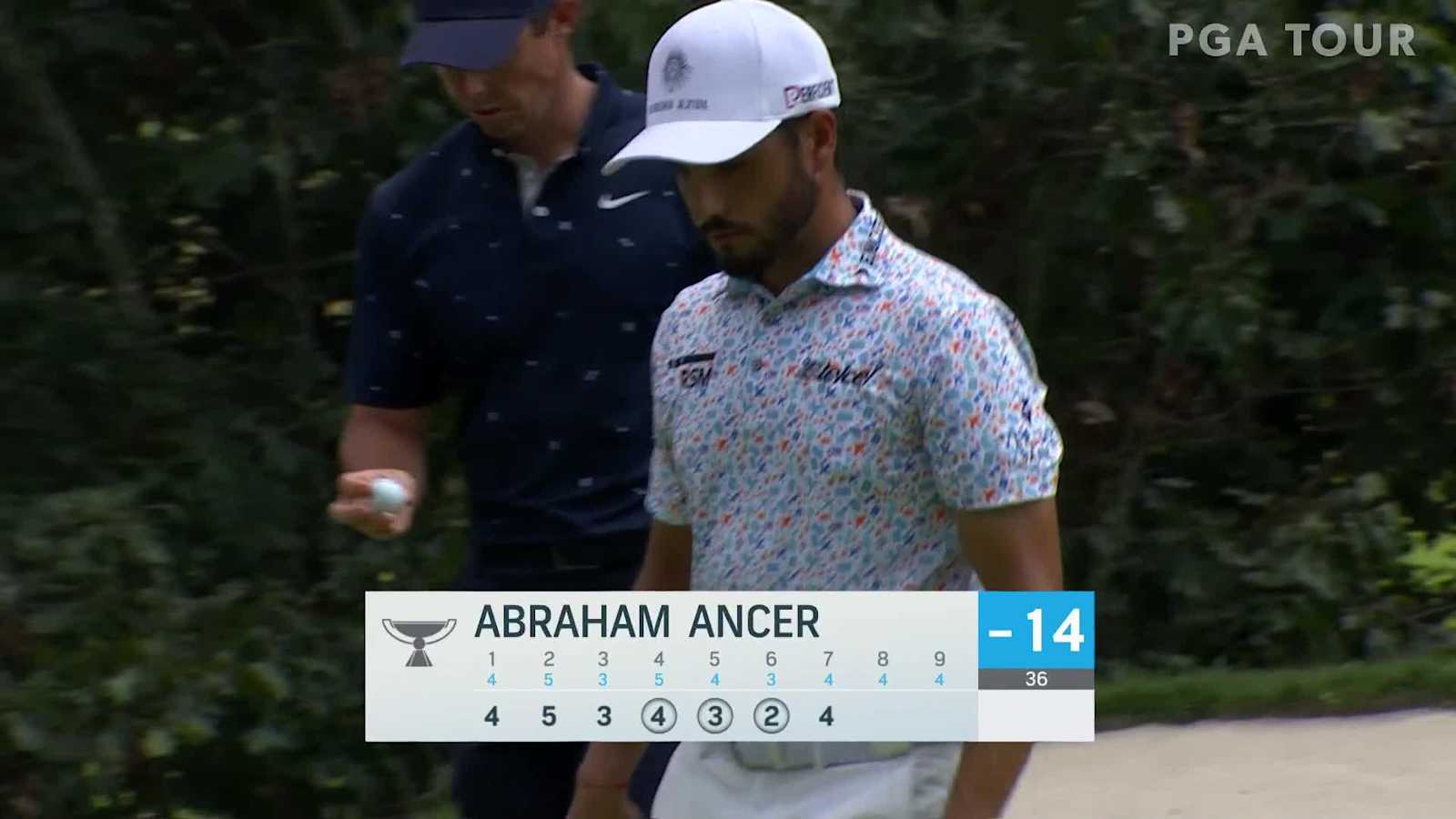 Abraham Ancer drains 23-foot par save at BMW Championship
