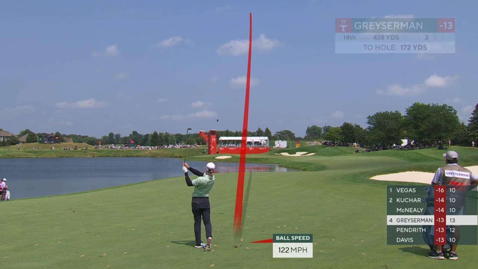 Max Greyserman's right-to-left breaking putt for birdie at 3M Open