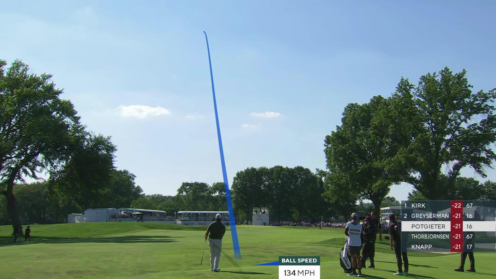 Aldrich Potgieter makes birdie on No. 17 at Rocket Classic