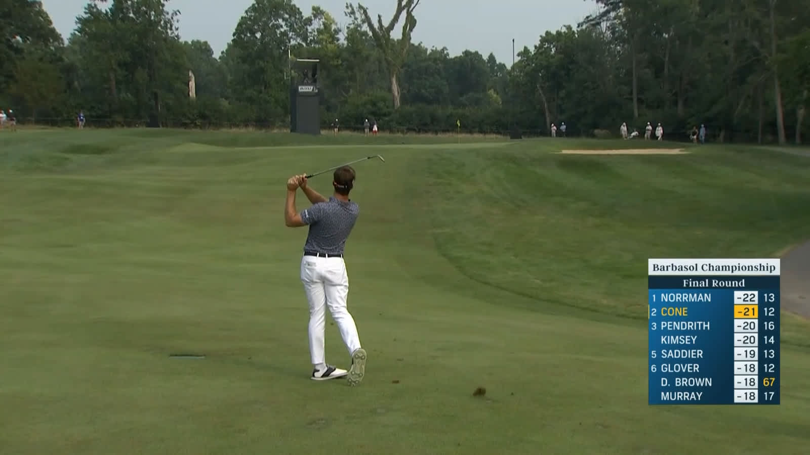Trevor Cone pulls the string to yield birdie at Barbasol