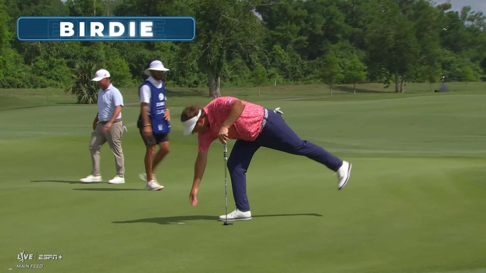 Taylor Dickson makes birdie on No. 11 at Zurich Classic