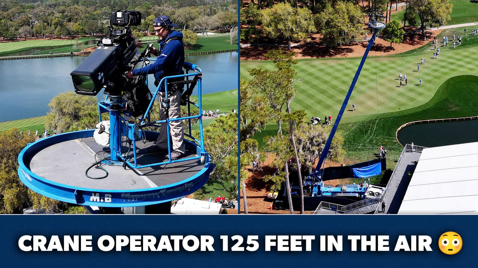 Take a unique view from camera man 125 feet in the air above THE PLAYERS
