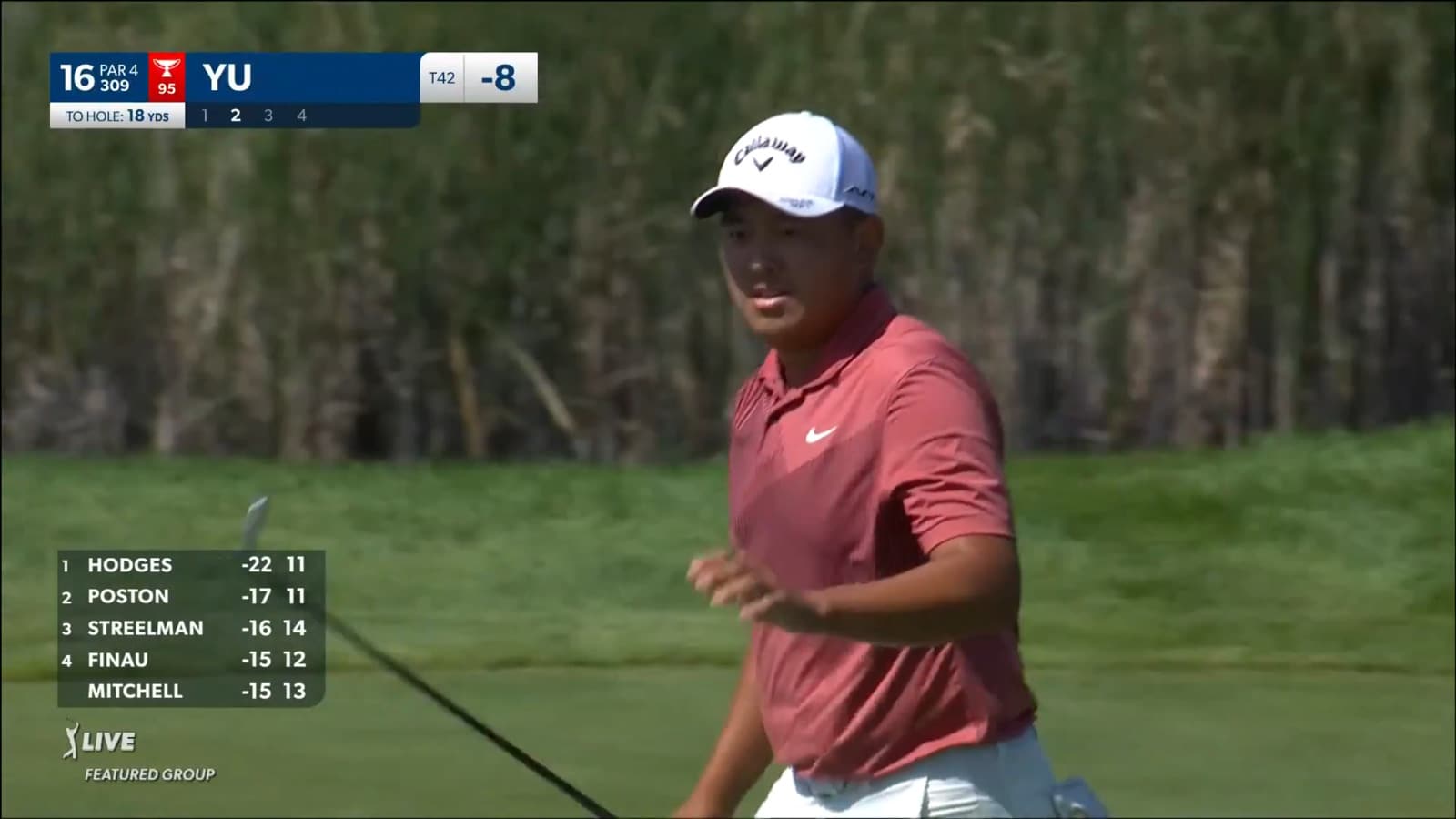 Kevin Yu makes birdie at 3M Open