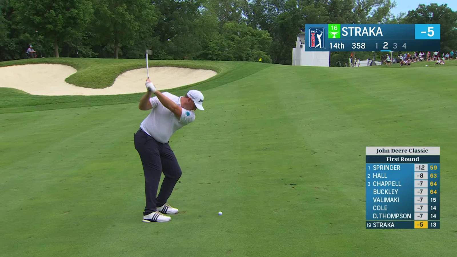 Sepp Straka makes 10-foot birdie at John Deere