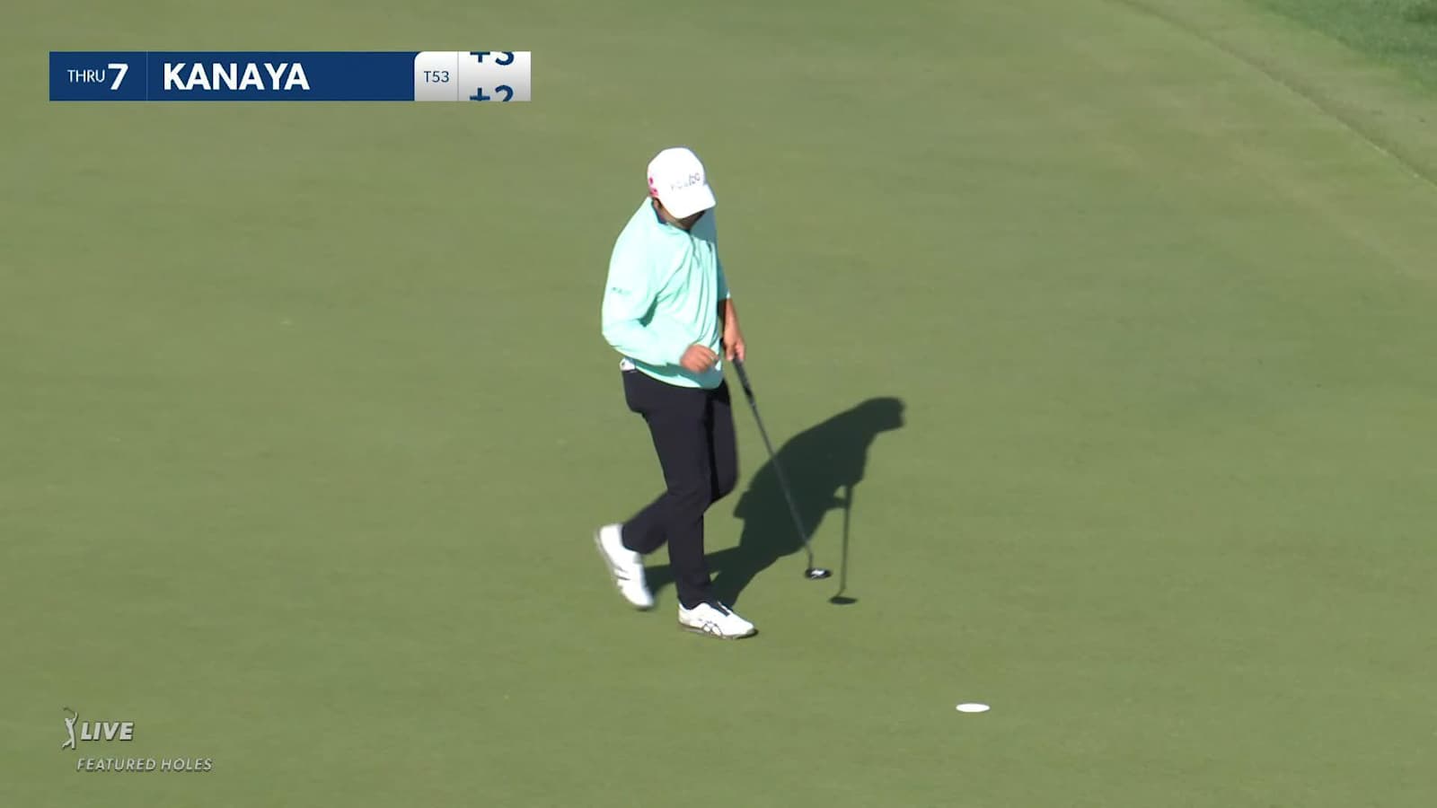 Takumi Kanaya makes birdie on No. 7 at Valero