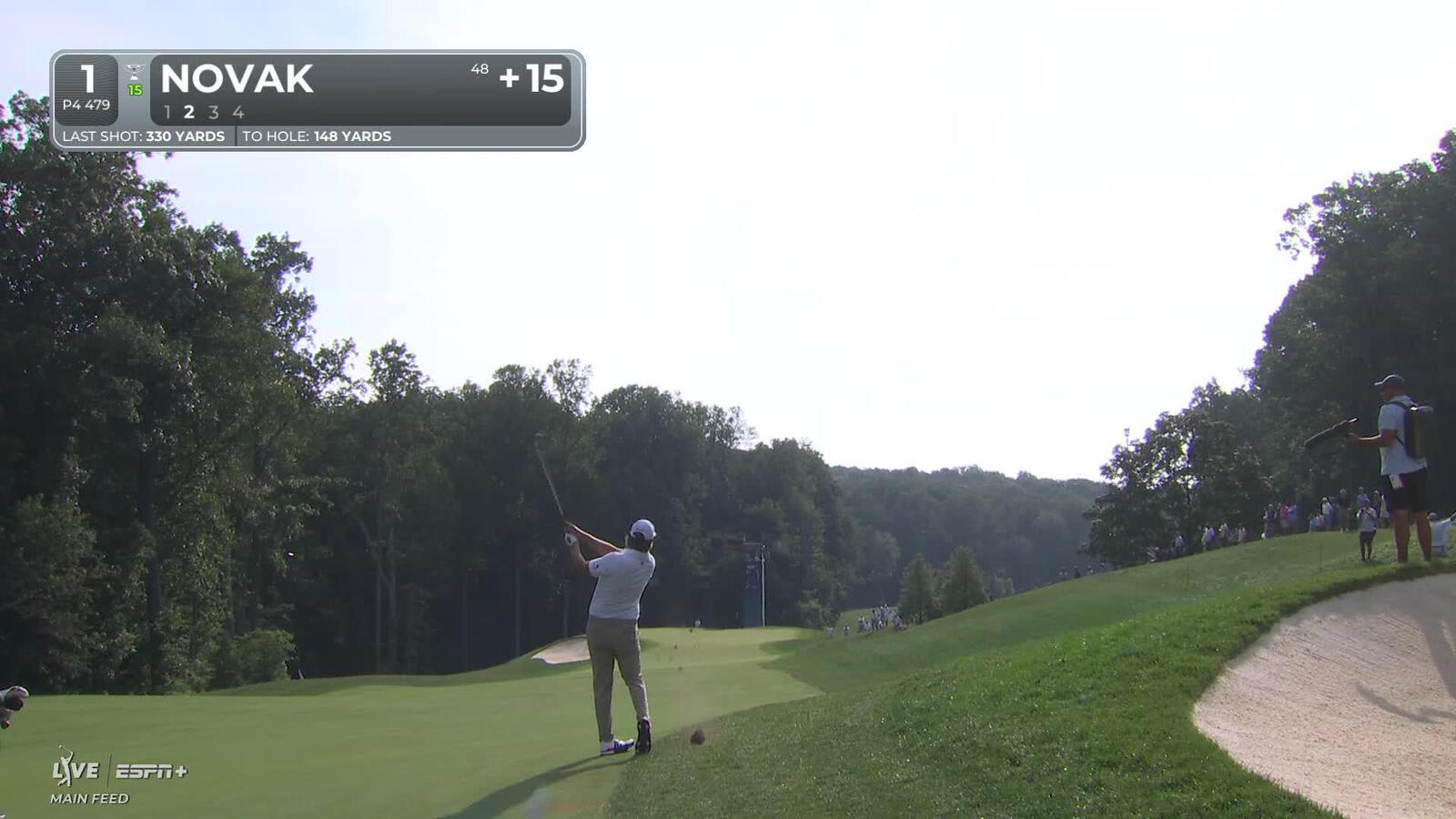 Andrew Novak makes birdie on No. 1 at BMW Championship