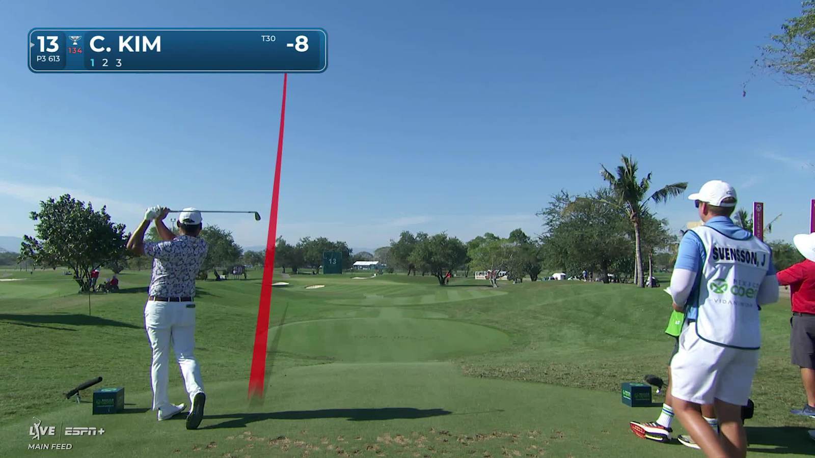 Chan Kim dials in tee shot to set up birdie at Mexico Open