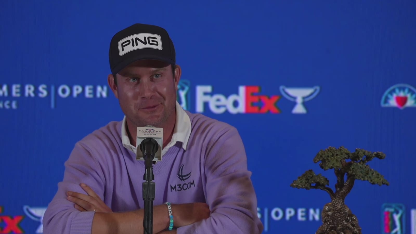 Harris English's news conference after winning Farmers 