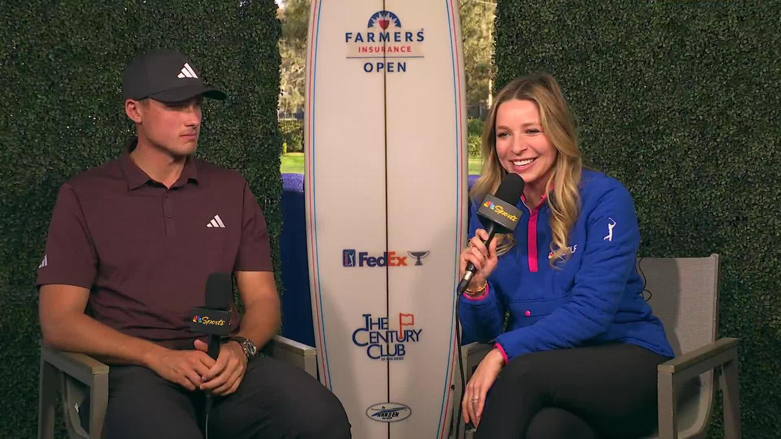 Ludvig Åberg's interview after Round 1 of Farmers 